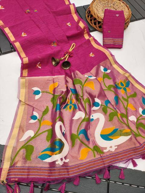 Akshara linen silk Wholesale sarees in Kolkata